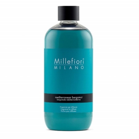 Mediterranean Bergamot rezerva de parfum pentru odorizante de camera cu betisoare MILLEFIORI MILANO 250ml