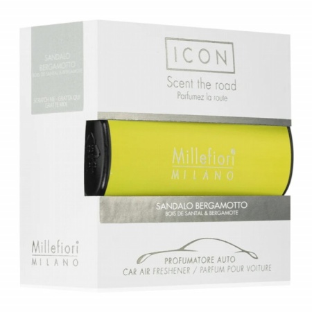 ODORIZANT AUTO Millefiori Milano SANDALO BERGAMOTTO (aroma de santal si bergamote)