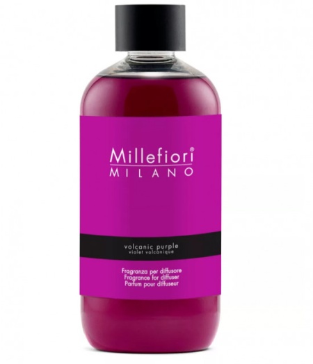 Volcanic Purple rezerva de parfum pentru odorizant de camera cu betisoare Millefiori Milano 500ml