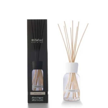 Difuzor de parfum cu betisoare din bambus - White musk - 250 ml