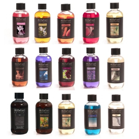 Rezerva de parfum pentru odorizant de camera Millefiori Milano cu betisoare -250ml diverse arome