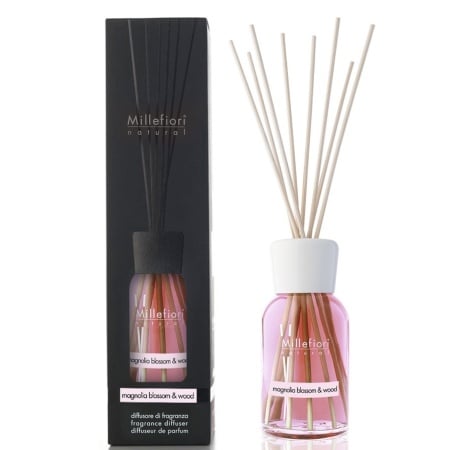 Difuzor de parfum cu betisoare din bambus MAGNOLIA BLOSSOM&WOOD 100 ml gama Naturals