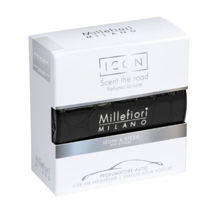ODORIZANT AUTO Millefiori Milano Legni e spezie (aroma masculina) colectia URBAN