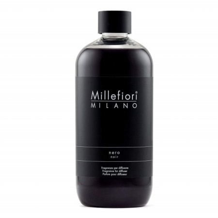 Rezerva de parfum pentru odorizante de camera cu betisoare Millefiori Milano aroma Nero