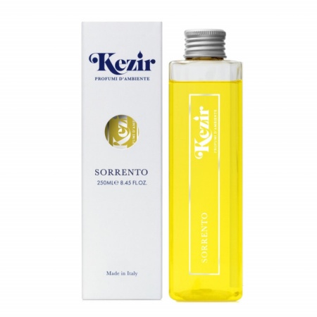 Kezir - Rezerva de parfum din esente si uleiuri naturale cu betisoare din ratan 250 ml - aroma SORRENTO