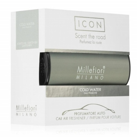 ODORIZANT AUTO Millefiori Milano COLD WATER (aroma fresh, masculina)