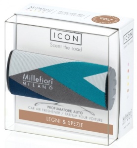 ODORIZANT AUTO Millefiori Milano LEGNI E SPEZIE Colectia Geometric