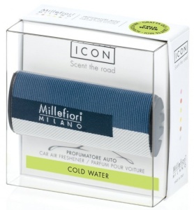 ODORIZANT AUTO Millefiori Milano COLD WATER (aroma fresh, masculina) colectia Geometric