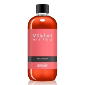 Mela e Canella rezerva de parfum pentru odorizant de camera cu betisoare Millefiori Milano 500ml (Mar si Scortisoara)