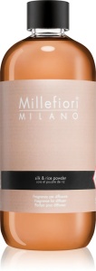 Silk and rice powder rezerva de parfum pentru odorizante de camera cu betisoare Millefiori Milano 250ml