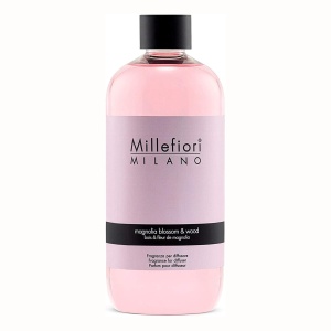 Rezerva de parfum pentru odorizant de camera cu betisoare Millefiori Milano aroma Magnolia Blossom & Wood