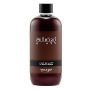 Sandalo Bergamotto rezerva de parfum pentru odorizant de camera cu betisoare Millefiori Milano 500ml
