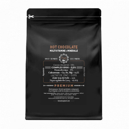 Hot Chocolate 7in1 - Multivitamine si Minerale - 690g - veg (30 de portii)