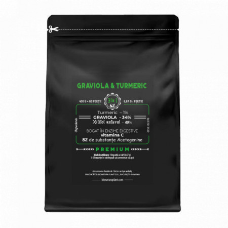 GRAVIOLA & TURMERIC - 400G ( 60 PORTII )