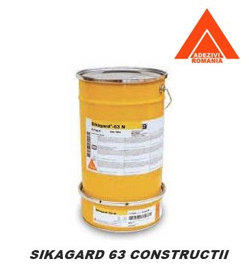 Vopsea de protectie anticoroziva hidroizolatoare Sikagard 63 N - 10kg (a+b)