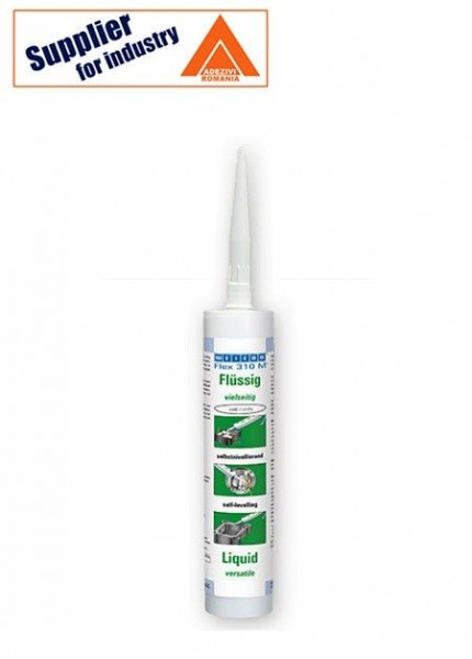 Adeziv si etansant flexibil monocomponent Weicon Flex 310 M Liquid, autonivelant, rezistent la raze UV, 310ml