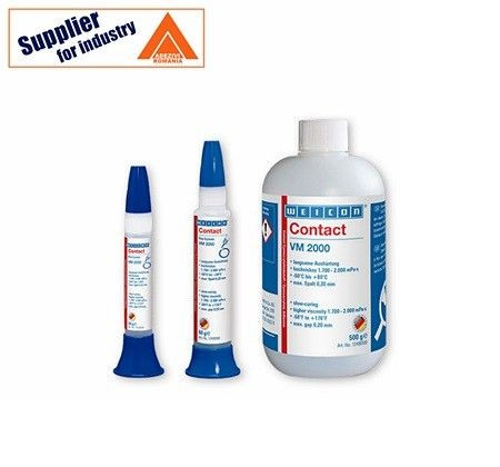 Adeziv cianoacrilat lichid Weicon Contact VM 2000 transparent 30g