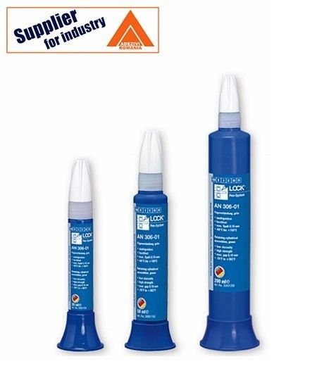 Etansant rezistent Weiconlock AN 306-01 verde 50ml, pentru blocarea asamblarilor cilindrice la rulmenti, arbori, bucse
