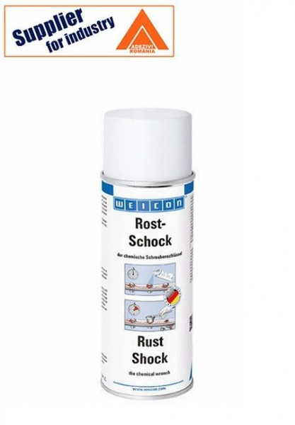 Weicon Spray Rust Shock 400ml albastru, desface imbinari ruginite cu filet