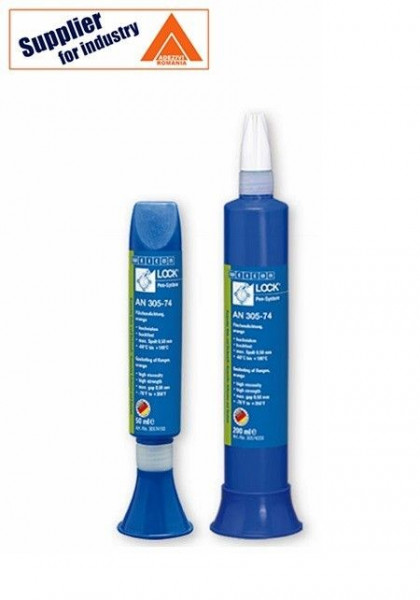 Etansant rezistent pentru garniturarea flanselor, cutiilor de viteze, carcaselor de motoare Weiconlock AN 305-74 portocaliu 200ml