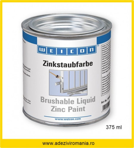 Vopsea pensulabila lichida zinc Weicon 375ml protectie anticoroziva