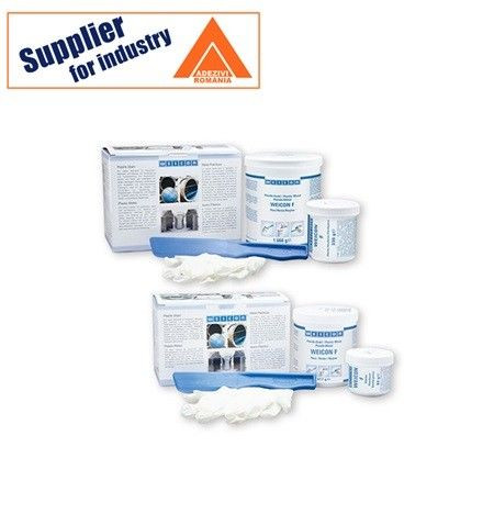 Adeziv bicomponent epoxidic Weicon F pastos pentru reparatii 2.0 kg