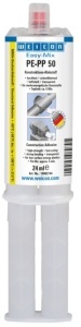 Adeziv rezistent si rapid Weicon Easy-Mix PE-PP 50 bicomponent pe bază de acrilat de metil 24ml