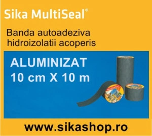 Banda Hidroizolatii acoperis Sika Multiseal 10cm X 10m Aluminiu