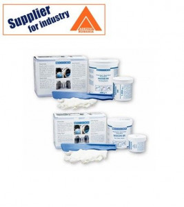 Adeziv epoxidic pastos Weicon BR bicomponent 0.5 kg  cu pulbere de bronz
