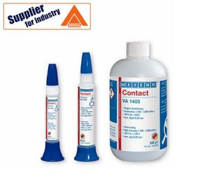 Adeziv lichid Weicon Contact VA 1403, transparent pentru lipirea diverselor materiale 30g