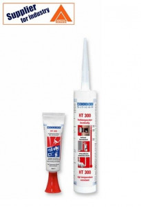 Adeziv si etansant rezistent la temperaturi inalte Weicon HT 300, rosu 310ml