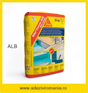 Adeziv flexibil gresie faianta SikaCeram 205 alb 25 kg