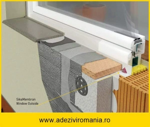 Banda Sikamembran Window Outside etansare 200mmX50m