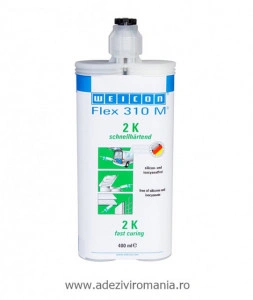 Adeziv structural rapid Weicon Flex 310 M 2K metal fibra compozit la 400 ml