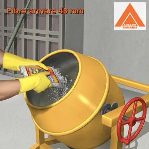 Fibre de armare pentru beton 5 cm SikaFiber Force 50