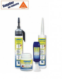 Etansant universal albastru fluorescent, Plast-o-Seal non-coroziv, cutie cu solutie pensulabila 120g