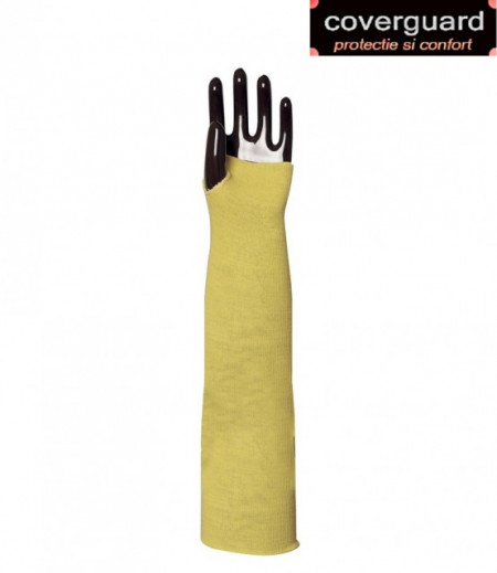 Manseta de protectie tricotat din fir Kevlar, rezistente la taiere, lungime de 55 cm