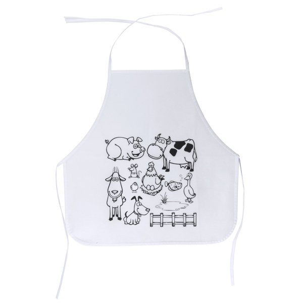 Șorț pentru copii din material non-woven cu desene ce pot fi colorate