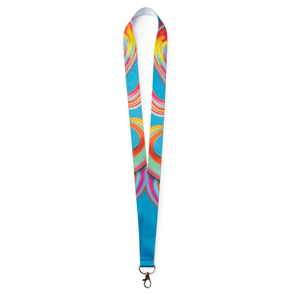 Polyester lanyard with carabiner, special for sublimation