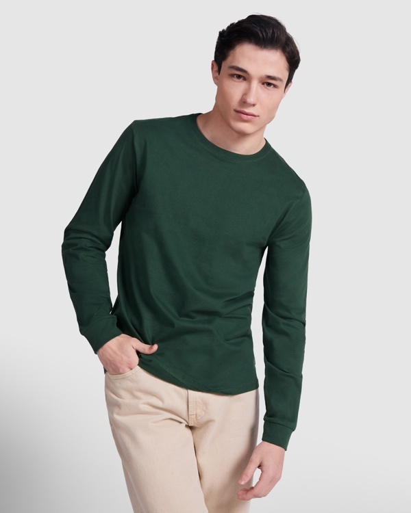 Tricou cu mânecă lungă, fără cusături laterale