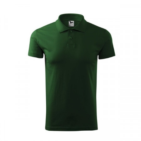 Tricou polo 100% bumbac 180gr/mp pentru barbati, verde sticla