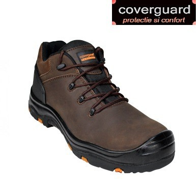 Pantofi protectie S3 piele maro calitate superioara cu design modern