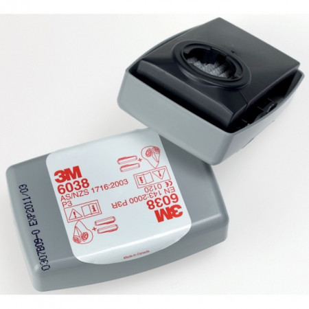 Filtru combinat particule si gaz 3M® 6038 P3R(HF)