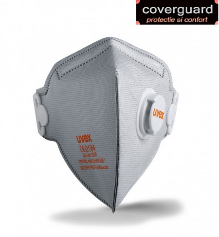 Semi masca UVEX protectie FFP2 model din segmente, cu valvă