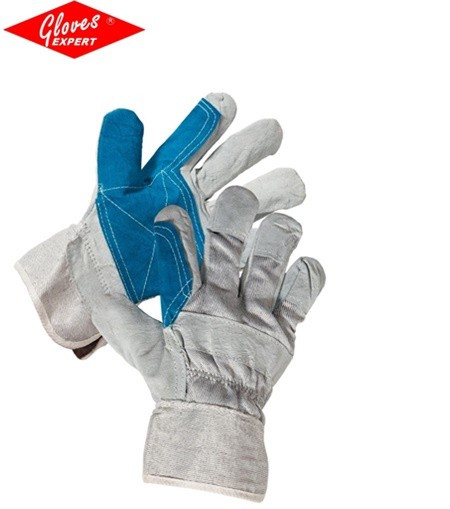 Mănuși combinate – piele șpalt de bovină / textil Magpie Eco HS-01-003
