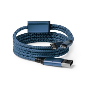 Cablu adaptor magnetic cu USB, tip C și intrare și ieșire luminoase - Img 2