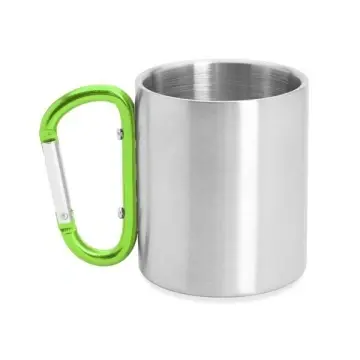Cană metalică cu pereți dubli cu mâner cu cârlig de siguranță - Img 3