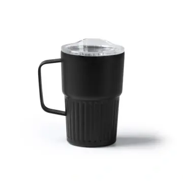 Cană termică din oțel inoxidabil 304 reciclat, cu design cu pereți dubli teșiți
