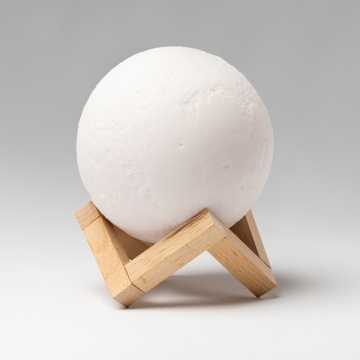 Difuzor wireless cu design lunar elegant, cu bază din lemn - Img 4