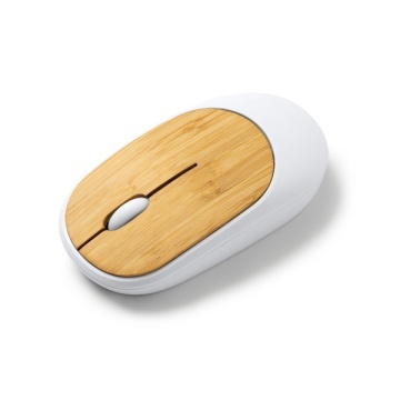 Mouse wireless din bambus și ABS reciclat cu senzor optic de precizie - Img 2